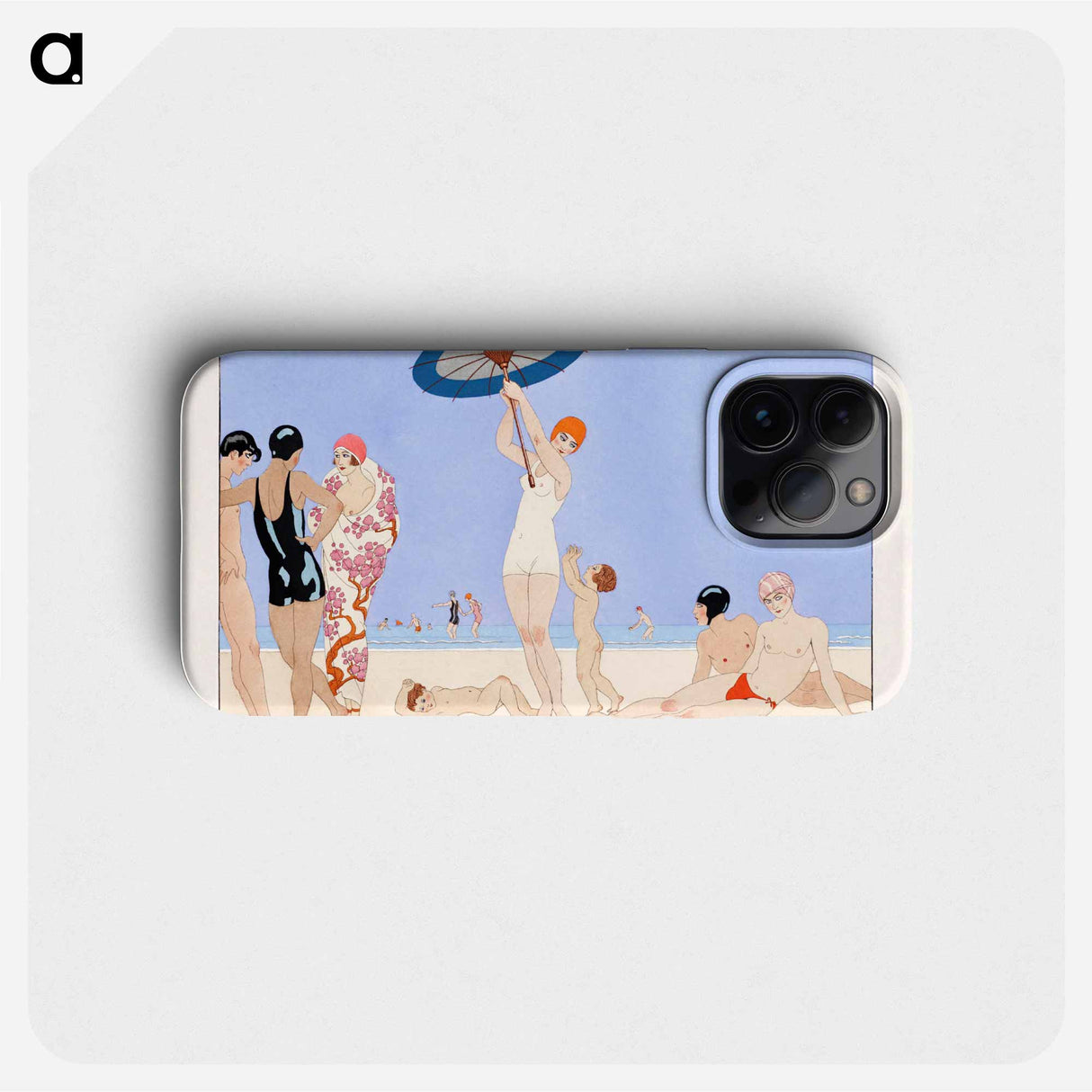 Au Lido Plate no.14 - ジョージ バービエ Phone Case.