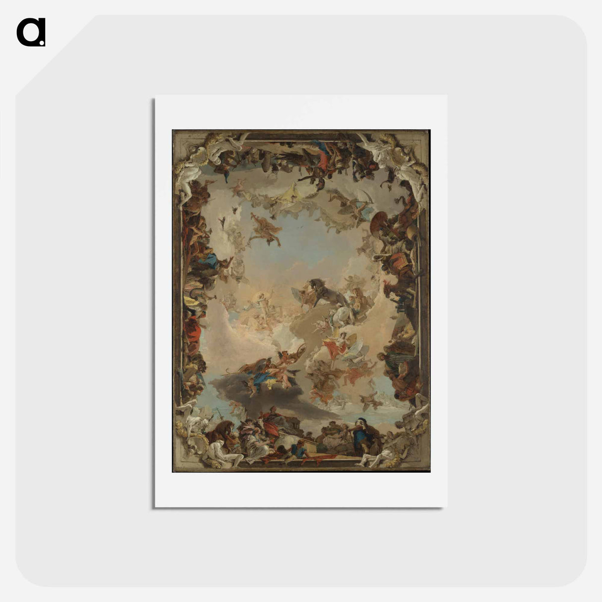 アートポストカード-Allegory of the Planets and Continents
- ジョバンニ バティスタ ティエポロ Postcard.