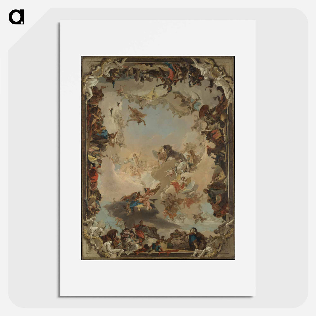 アートポスター-Allegory of the Planets and Continents
- ジョバンニ バティスタ ティエポロ Poster.