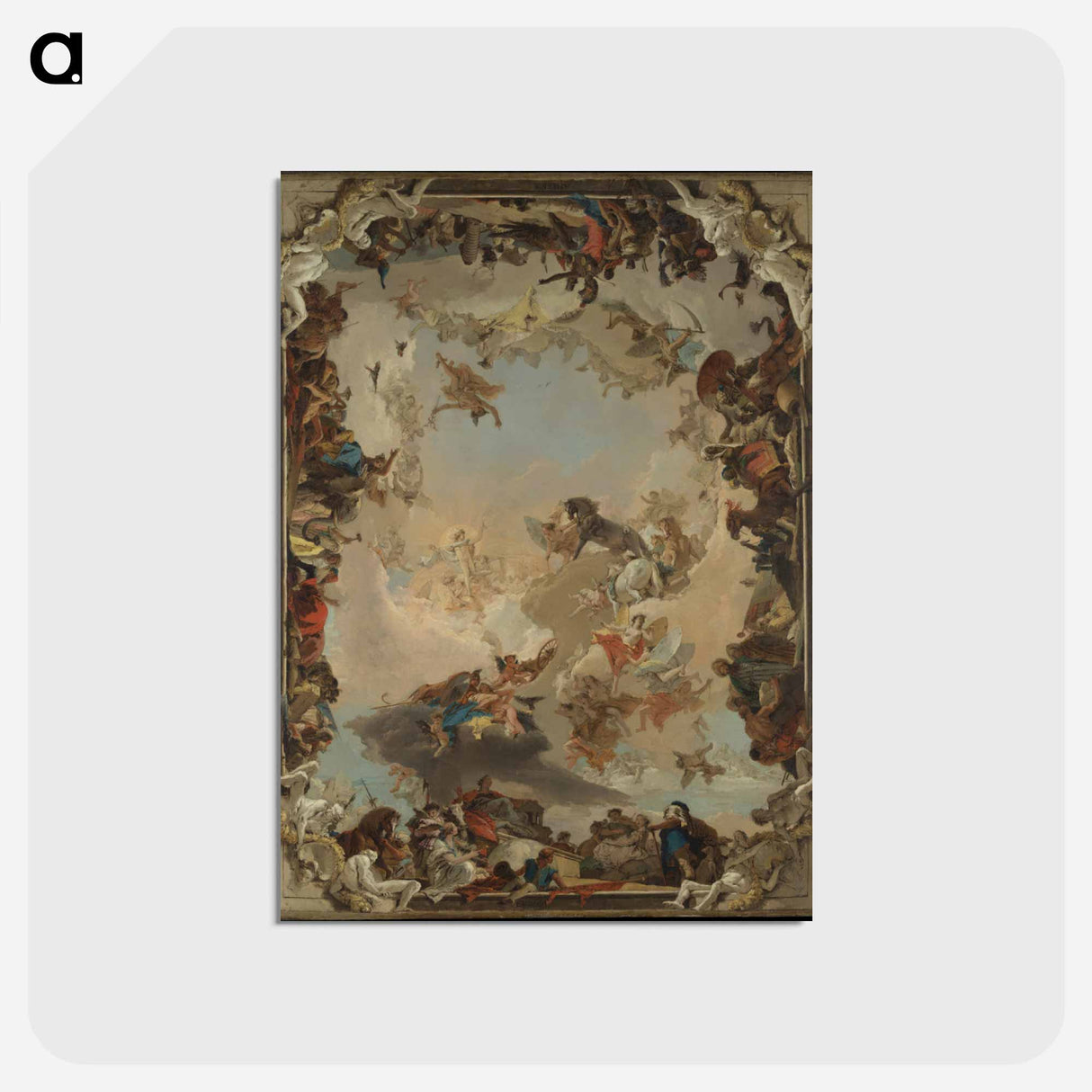 アートポストカード-Allegory of the Planets and Continents
- ジョバンニ バティスタ ティエポロ Postcard.