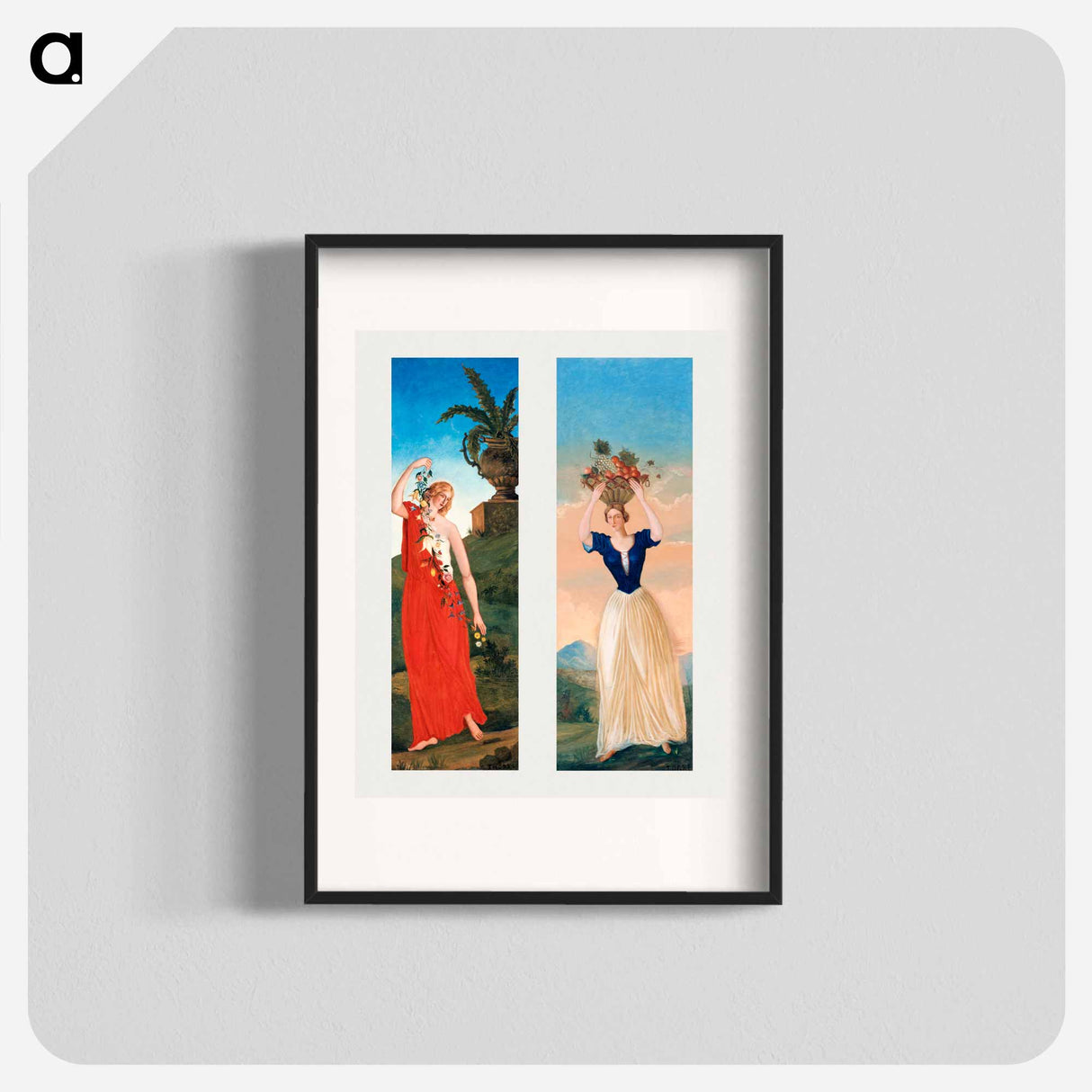 The four seasons - ポール セザンヌ Poster.