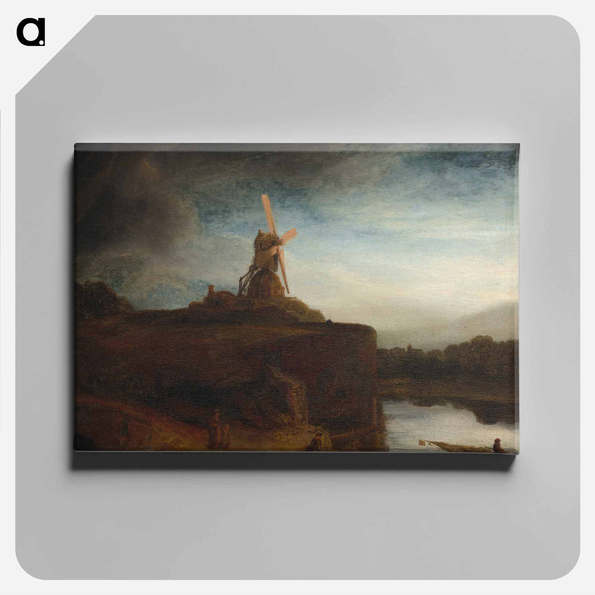 The Mill - Rembrandt van Rijn Canvas.