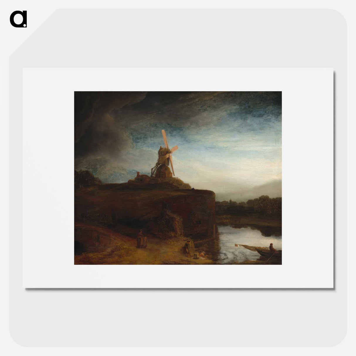 The Mill - Rembrandt van Rijn Poster.