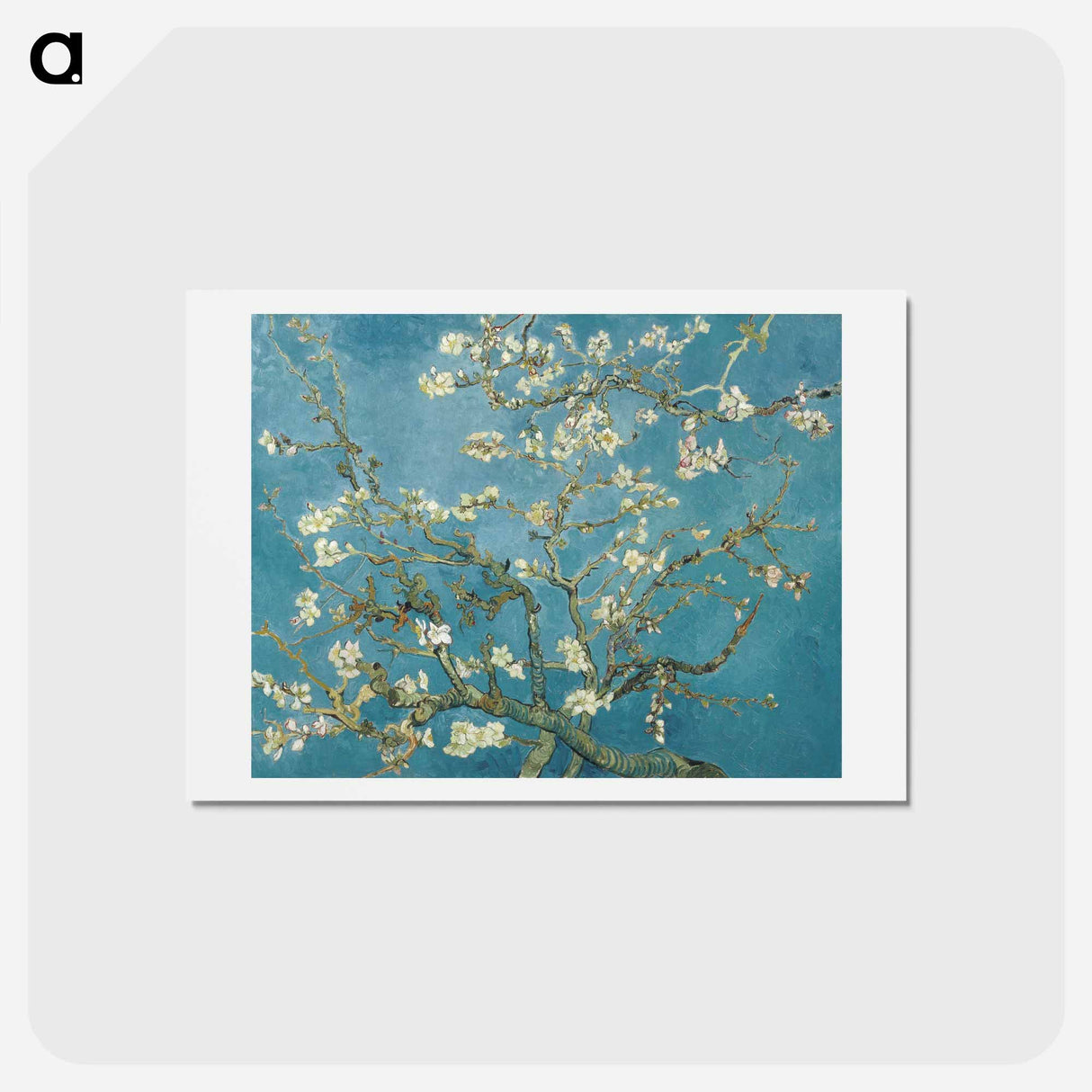 アートポストカード-Almond blossom - フィンセント ファン ゴッホ Postcard.