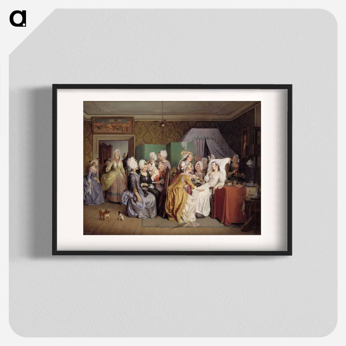 The maternity ward - Wilhelm Marstrand Poster.