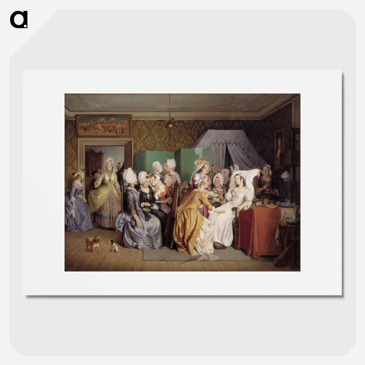 The maternity ward - Wilhelm Marstrand Poster.