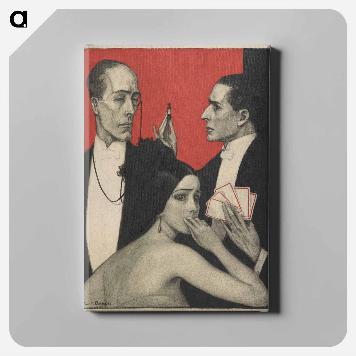 See, Jack, he said, his manner is wild and delirious - Wladyslaw Theodor Benda Canvas.