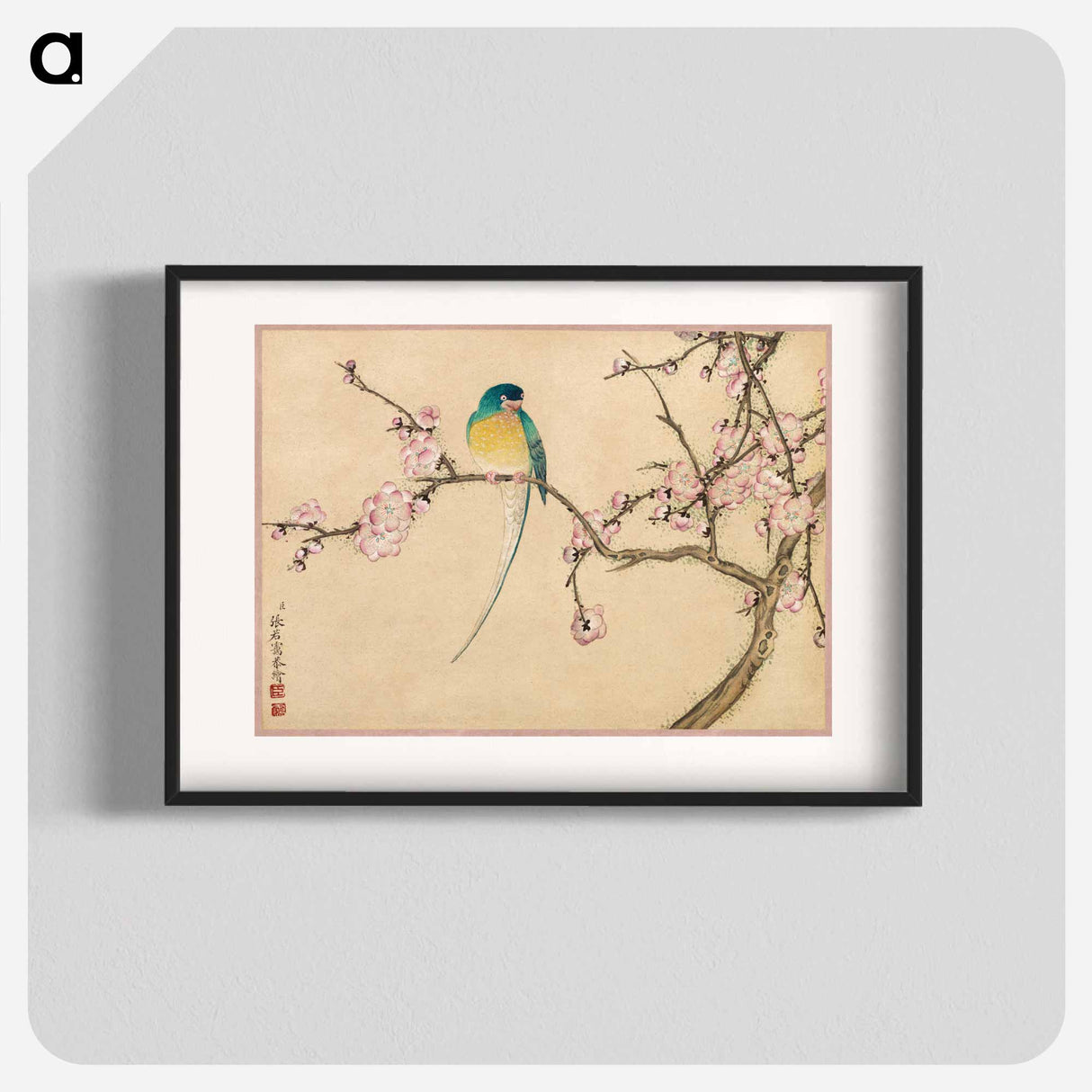 アートポスター-Bird with Plum Blossoms - 張若愛 Poster.