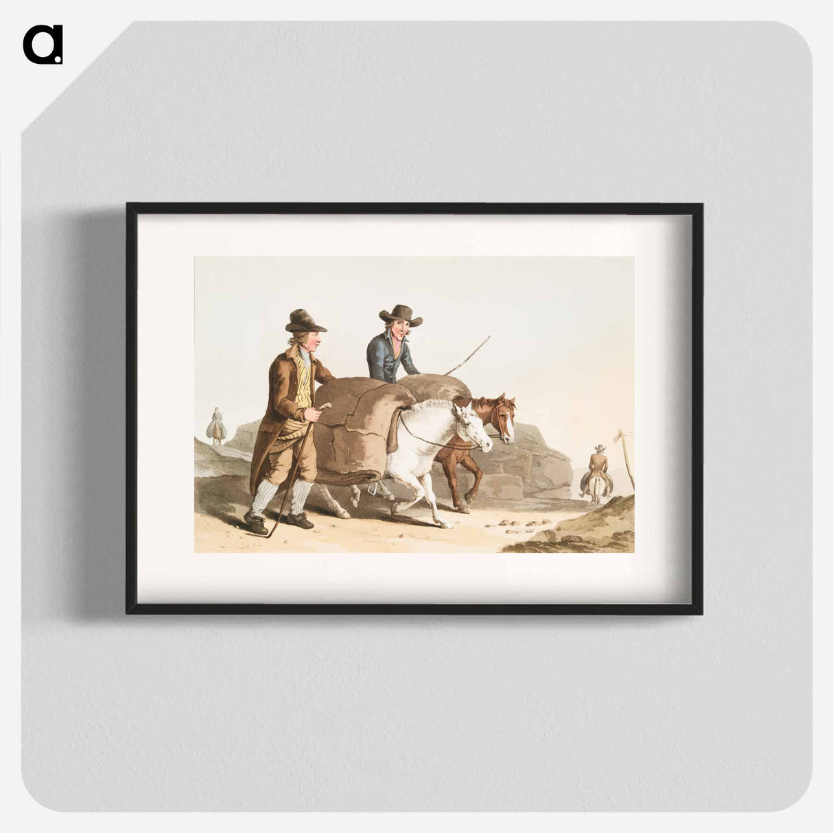 Illustration of cloth makers - 19世紀のヨークシャー Poster.