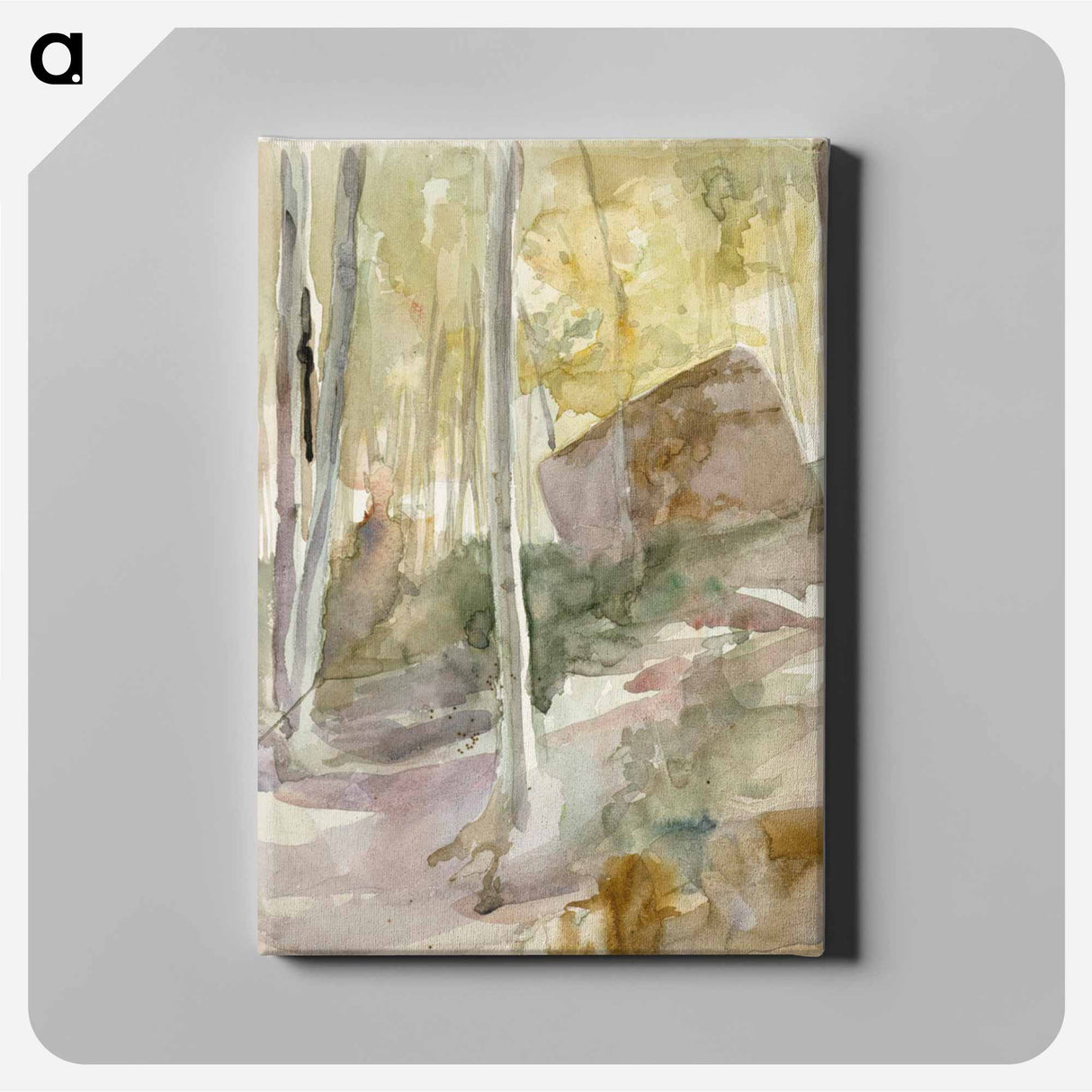 Metsänsisusta, suuri kivi - アルバート エーデルフェルト Canvas.