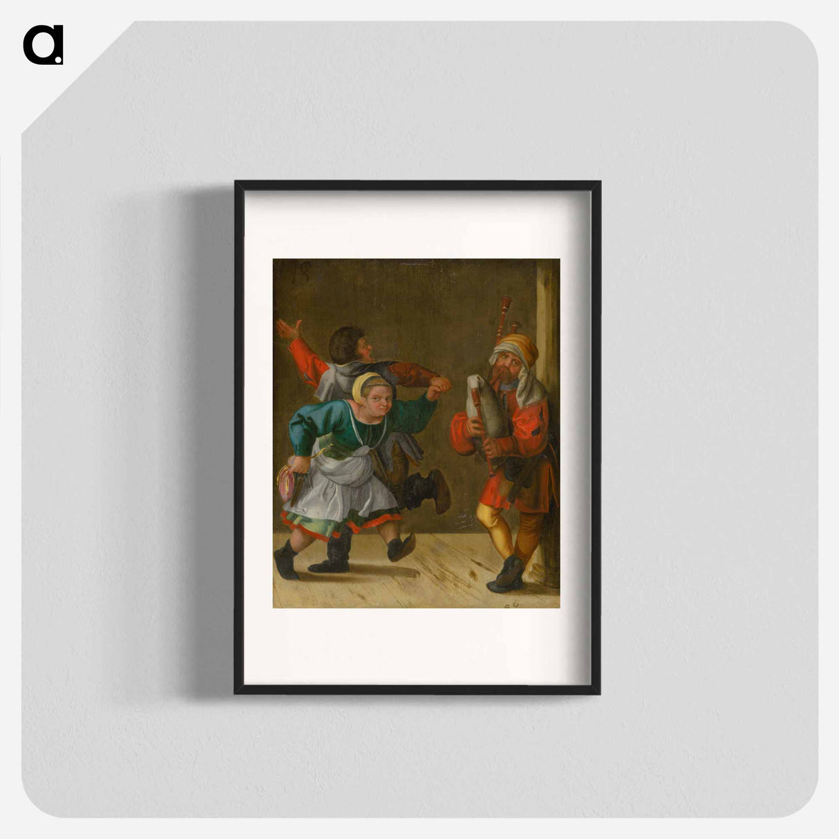 Village dance - アルブレヒト デューラー Poster.