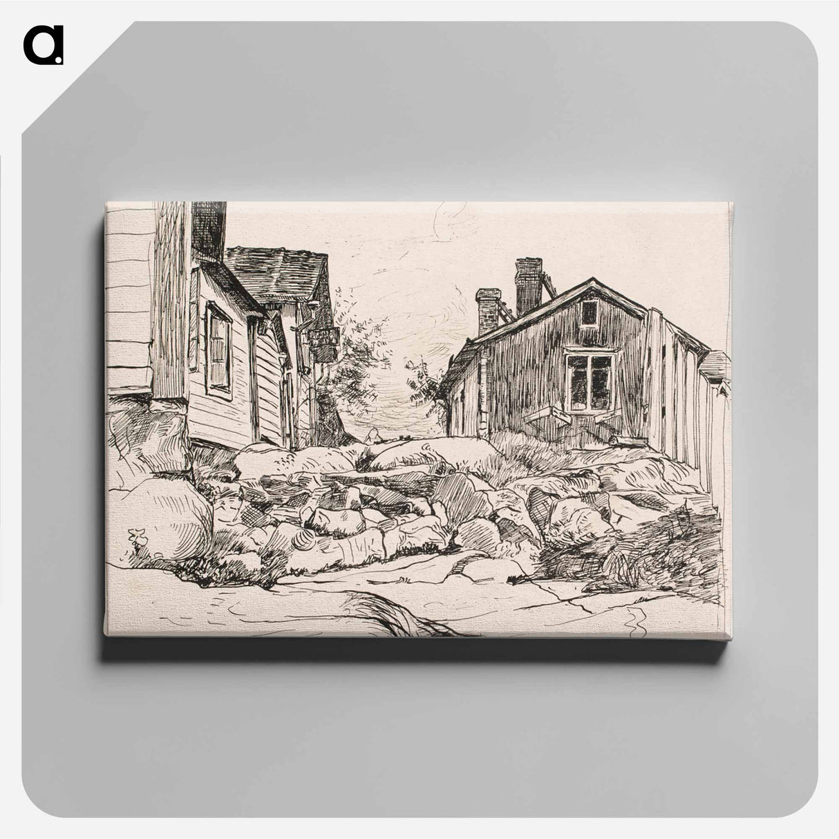 Aihe porvoosta - アルフレッド ウィリアム フィンチ Canvas.