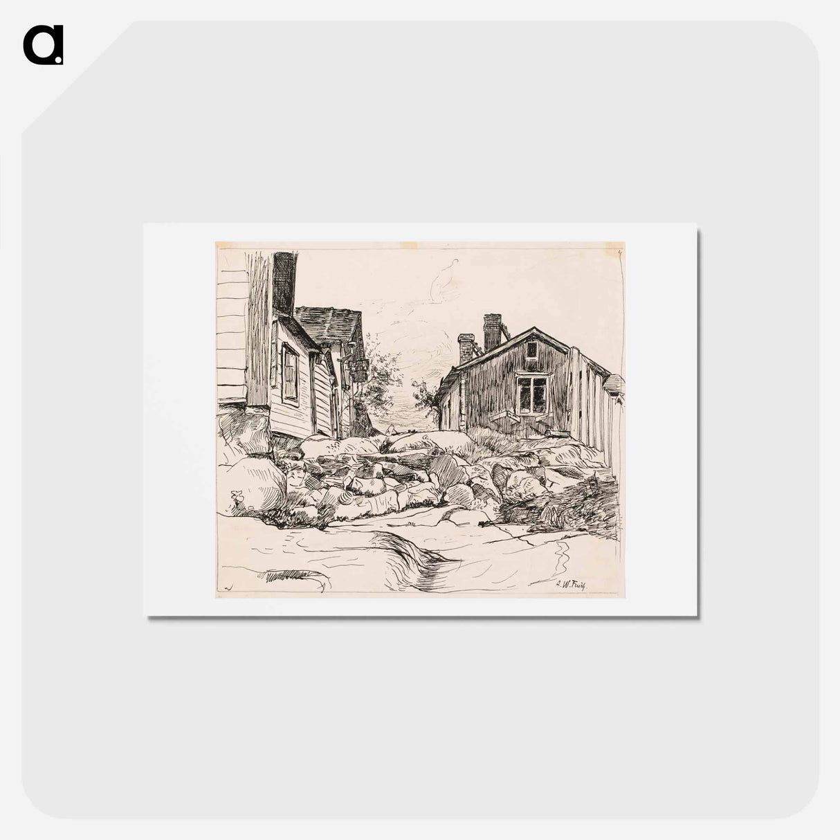 Aihe porvoosta - アルフレッド ウィリアム フィンチ Postcard.