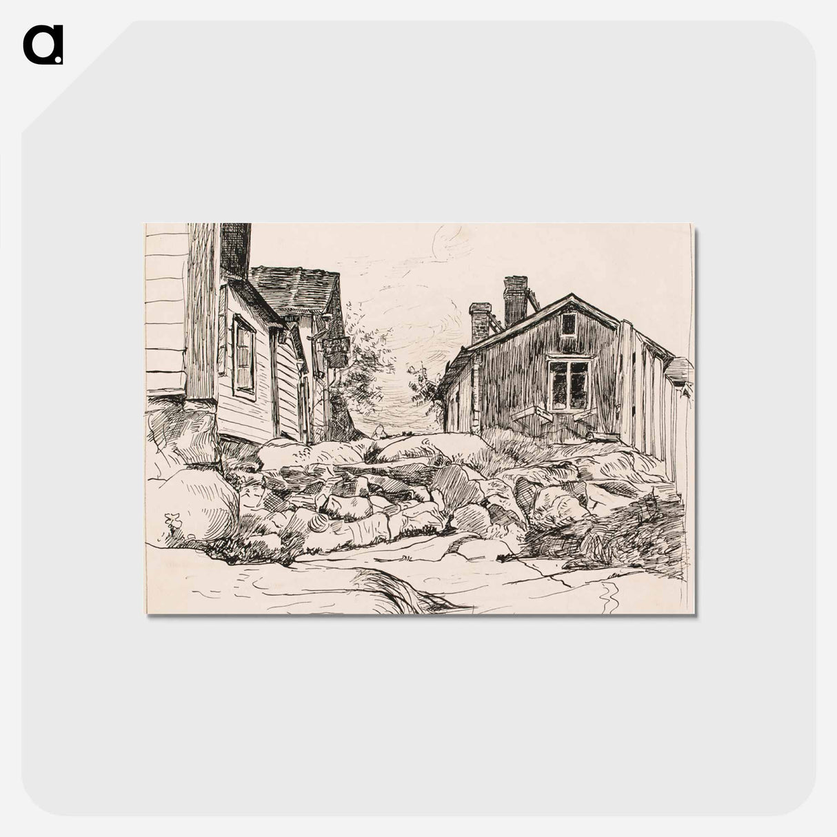 Aihe porvoosta - アルフレッド ウィリアム フィンチ Postcard.