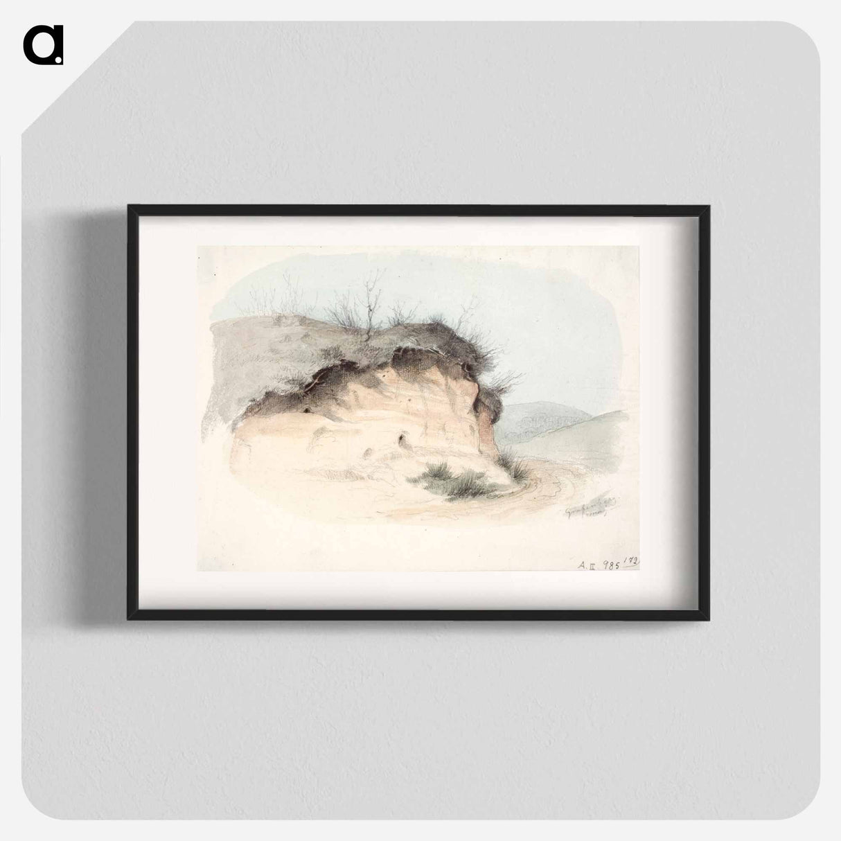 Landscape study - アンダース エクマン Poster.