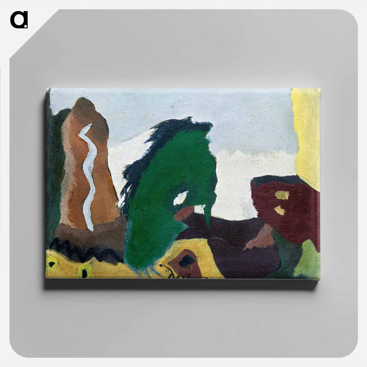 Foot of Lake - アーサー ダヴ Canvas.