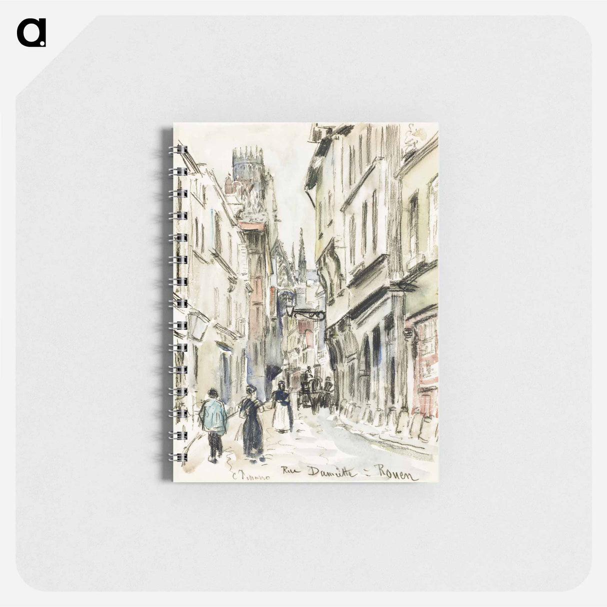 Rue Damiette, Rouen - カミーユ ピサロ Memo.