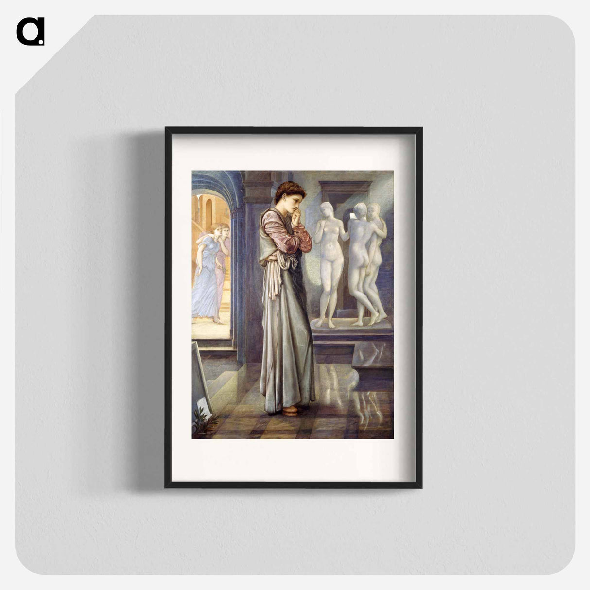 Pygmalion and the Image - The Heart Desires - エドワード バーン ジョーンズ Poster.