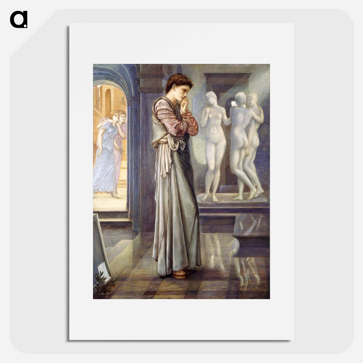 Pygmalion and the Image - The Heart Desires - エドワード バーン ジョーンズ Poster.