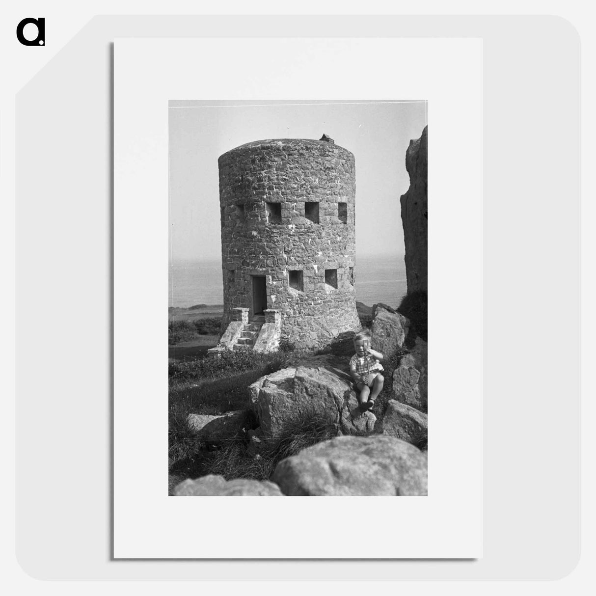 Michael Johnson at Martello Tower, Guernsey - エリック リー ジョンソン Poster.