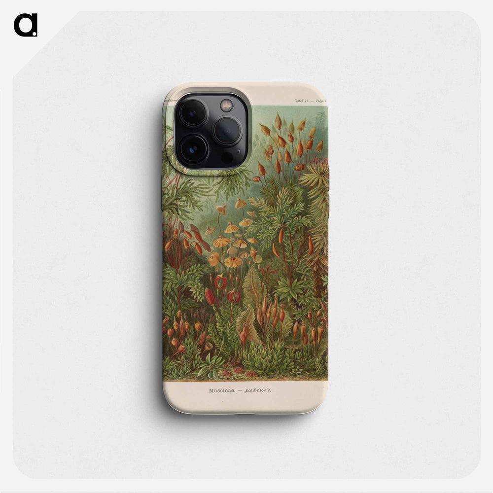 Moss illustration from Kunstformen der Natur - エルンスト ヘッケル Phone Case.