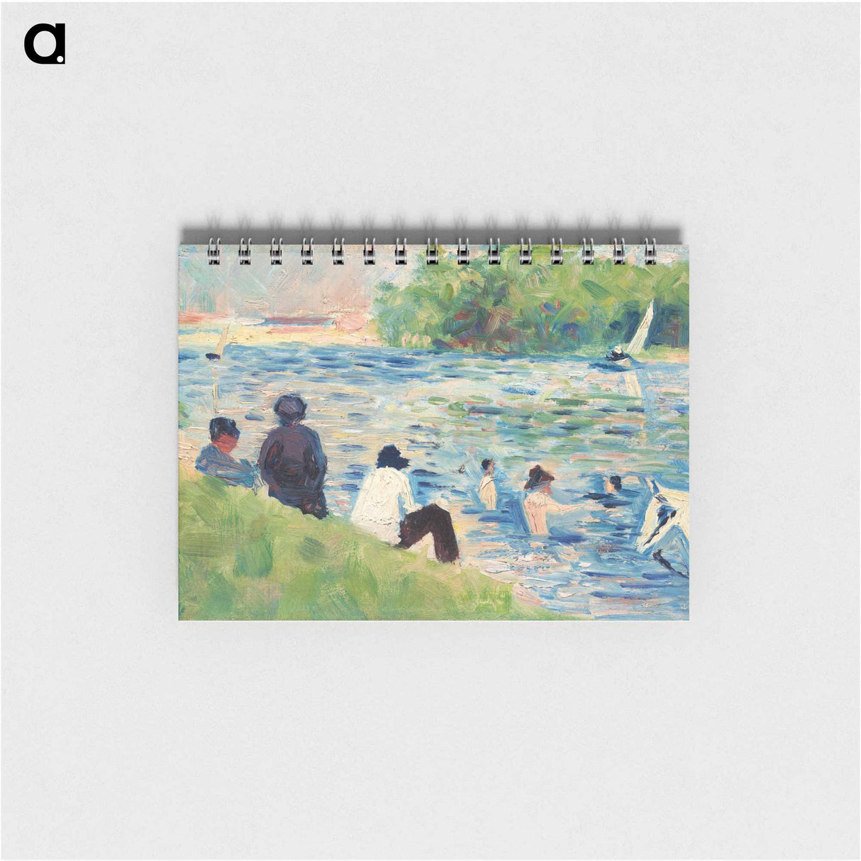 Bathers (Study for "Bathers at Asnières") - ジョルジュ スーラ Memo.