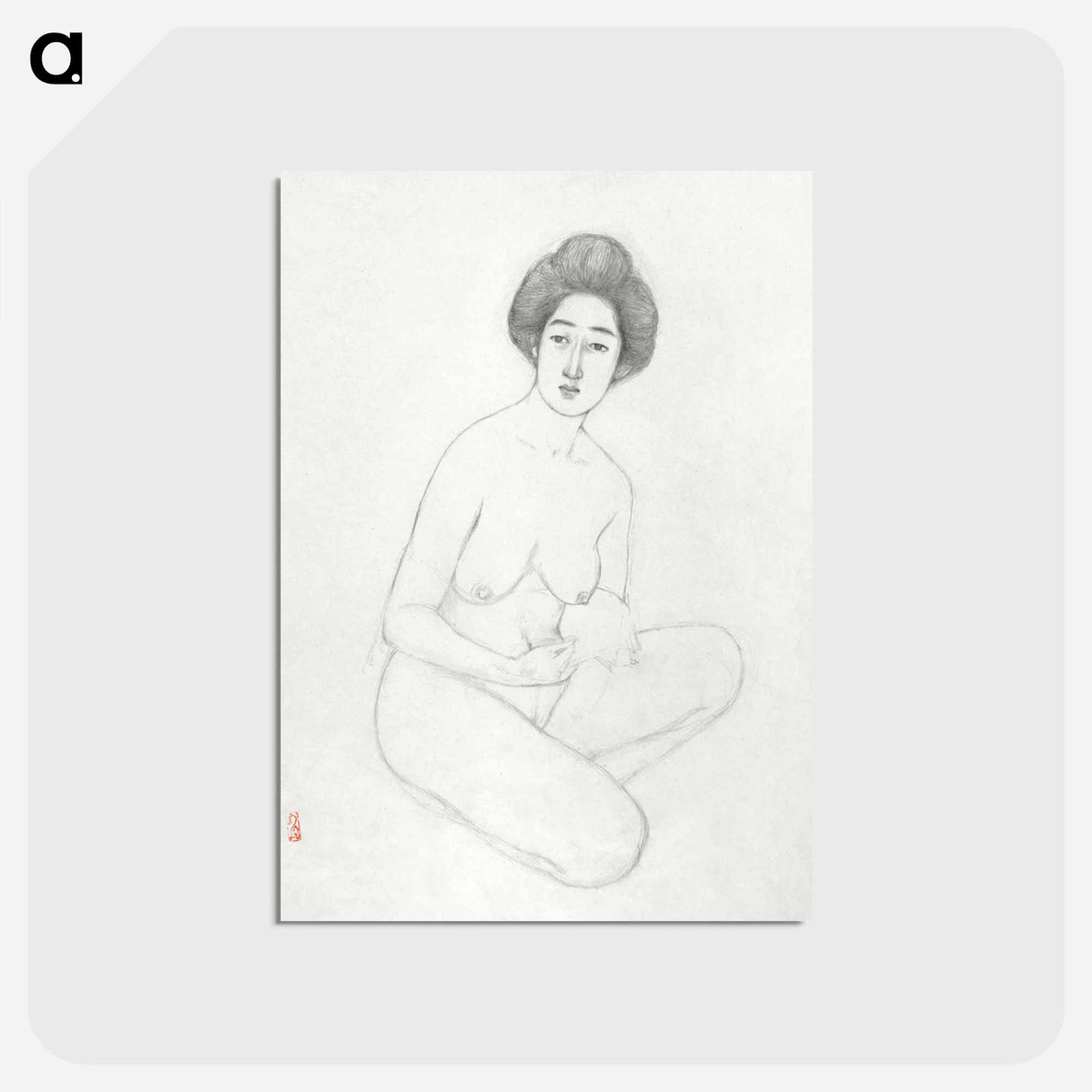 アートポストカード-Studies of Seated Nude
- 橋口 五葉 Postcard.