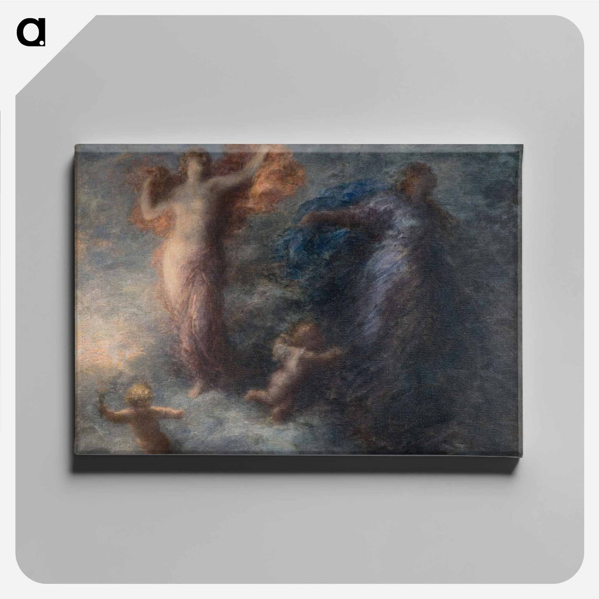 Dawn and the Night - アンリ ファンタン ラトゥール Canvas.