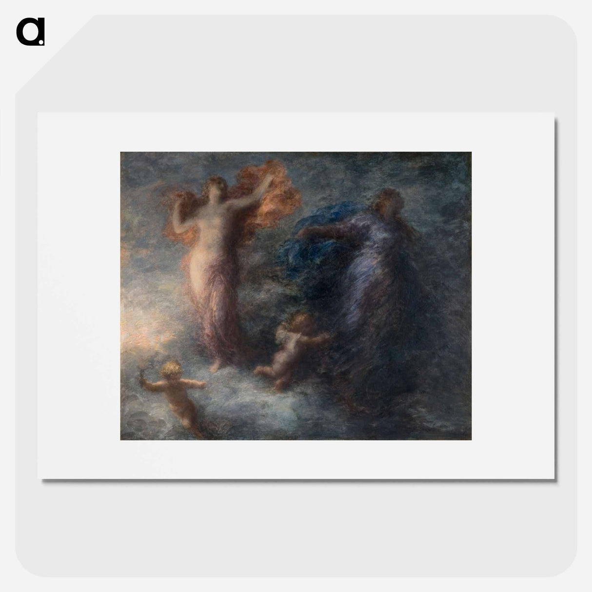 Dawn and the Night - アンリ ファンタン ラトゥール Poster.