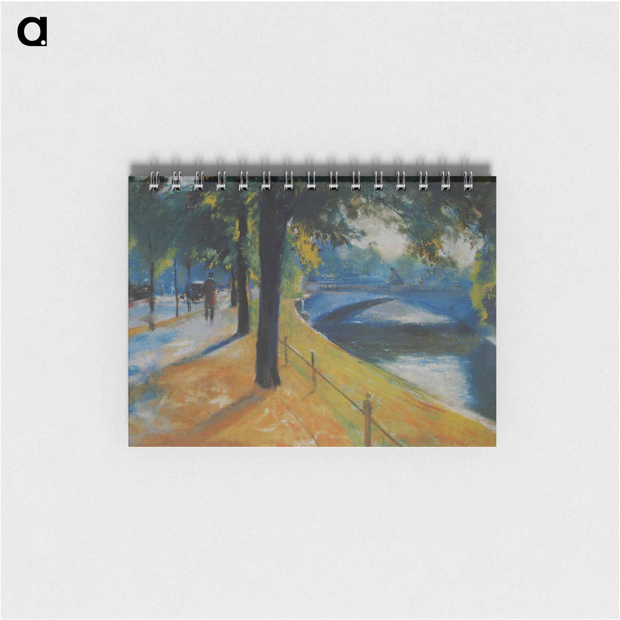 アートメモ帳-Brücke über den Landwehrkanal - レッサー ユリィ Memo.