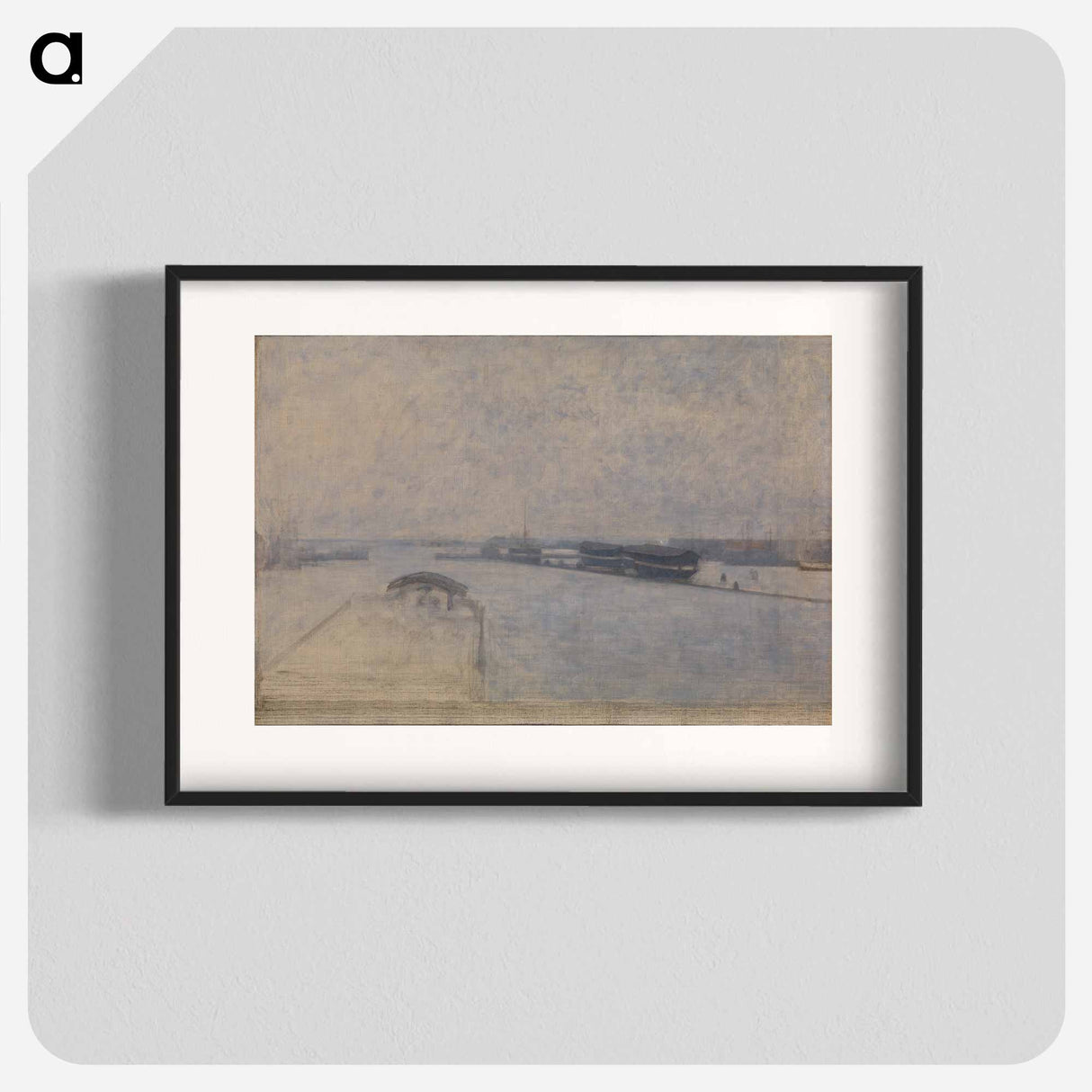 The Harbor of Copenhagen seen from Kvæsthusgade - Vilhelm Hammershøi Poster.