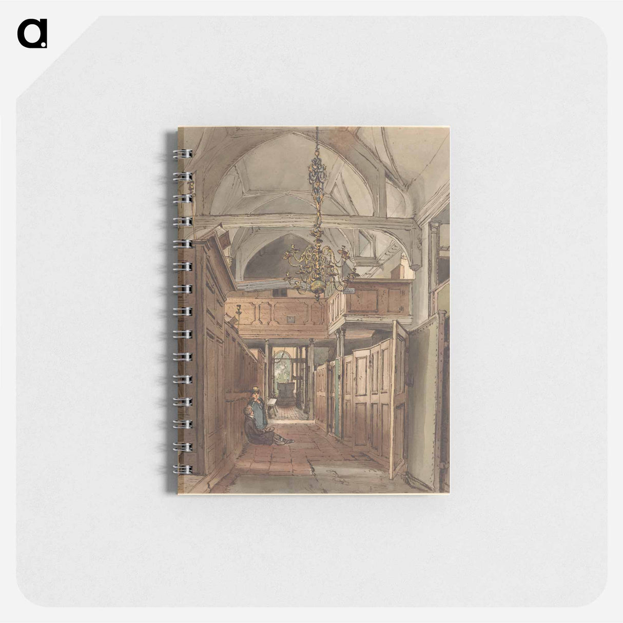 アートメモ帳-Interior of Bushey Church - ウィリアム ヘンリー ハント Memo.
