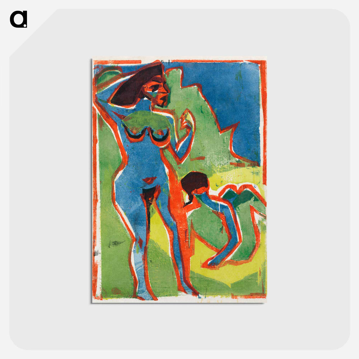 アートポストカード-Bathing Women - Moritzburg
- イェール大学アートギャラリー Postcard.