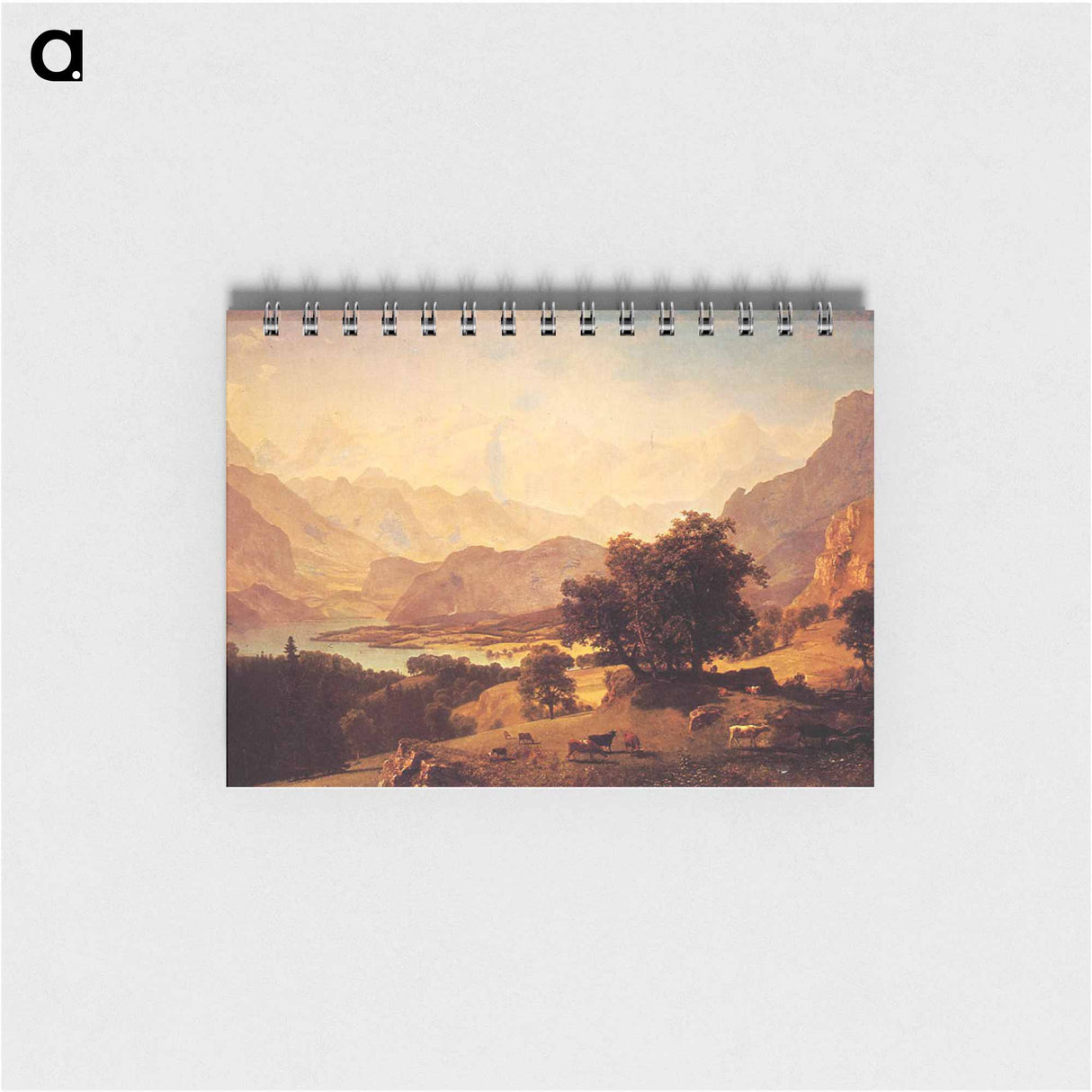 アートメモ帳-Bernese Alps, as Seen near Kusmach - アルバート ビアスタット Memo.