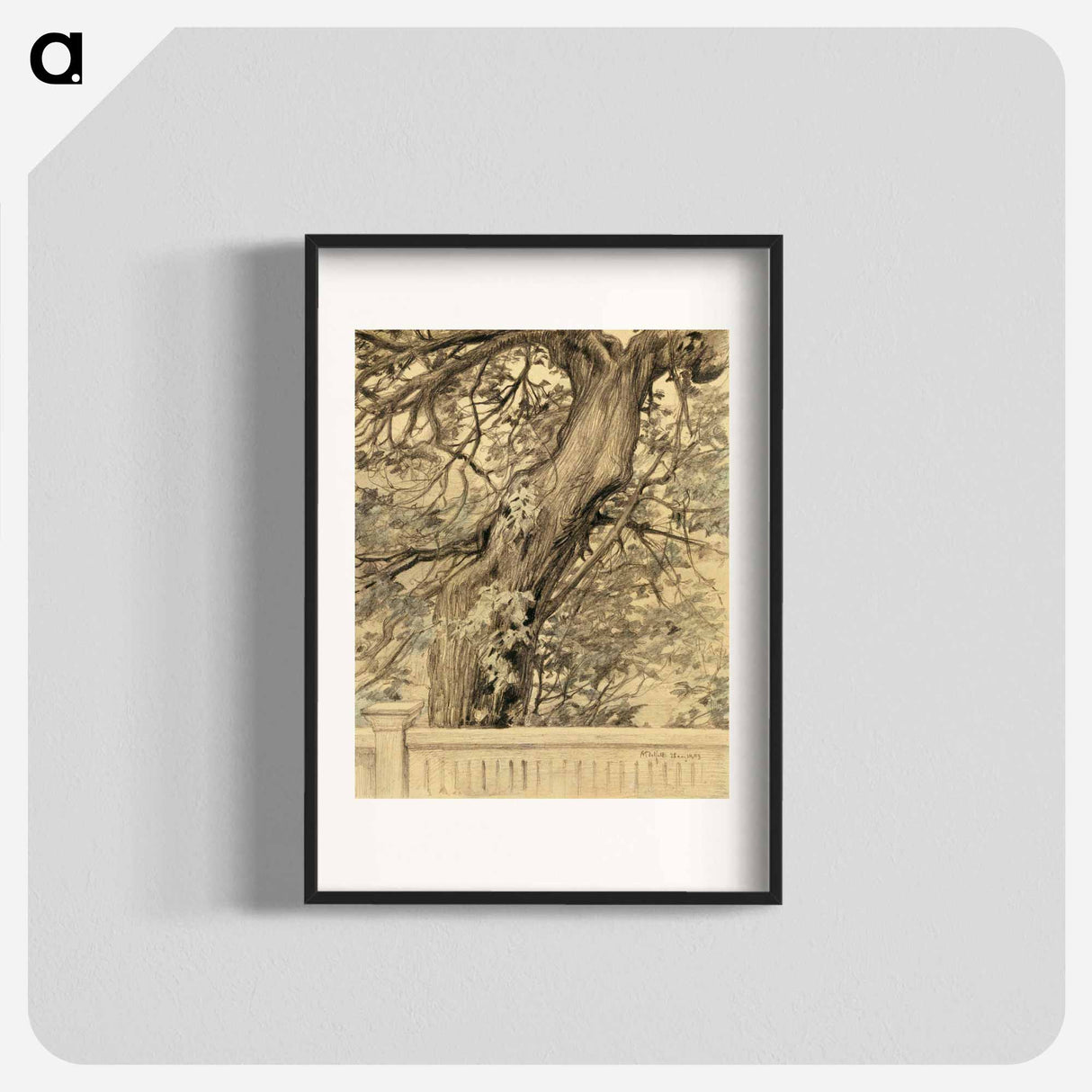 Vanha lehmus - アルバート エーデルフェルト Poster.