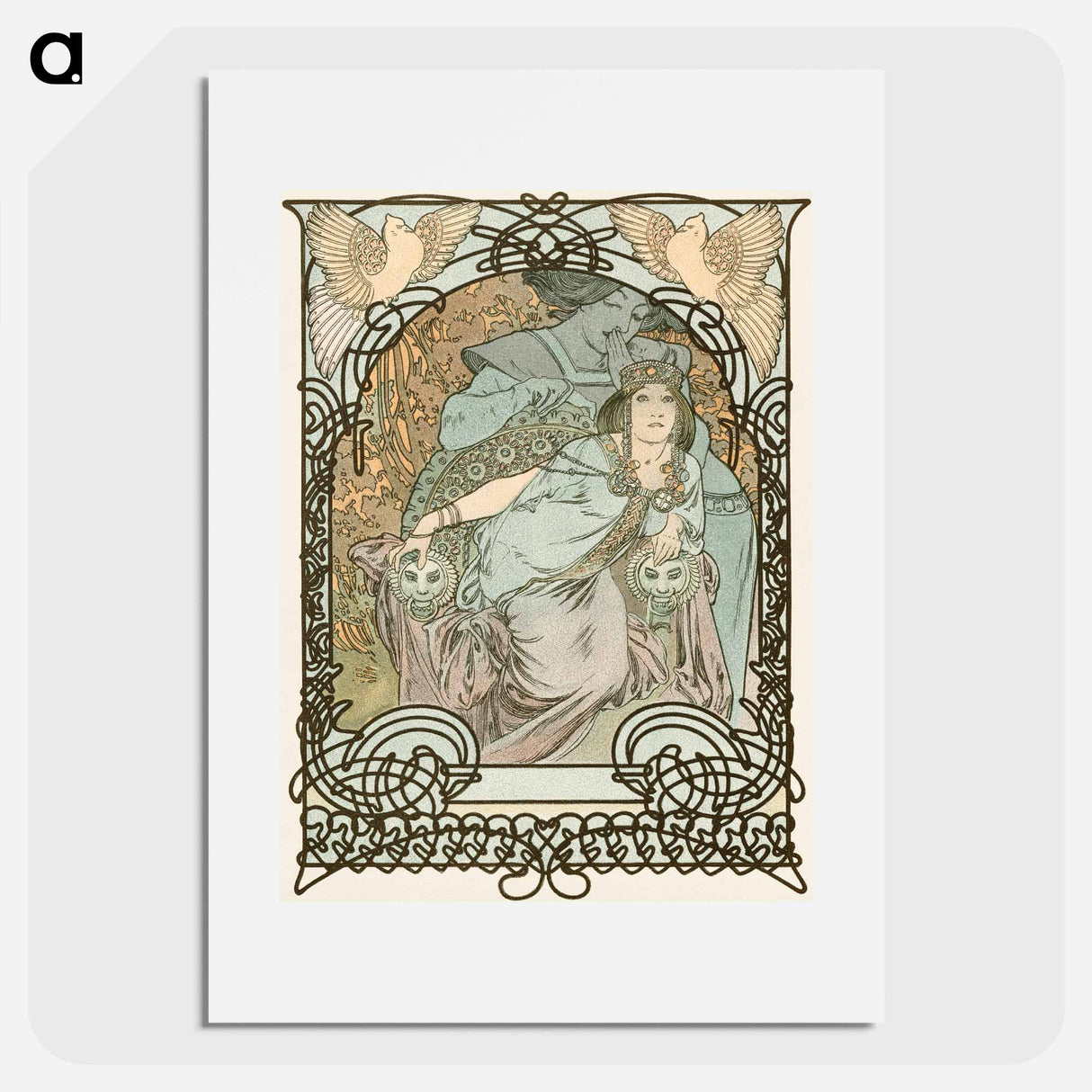 アートポスター-Ilsee, Princesse de Tripoli - アルフォンス ミュシャ Poster.