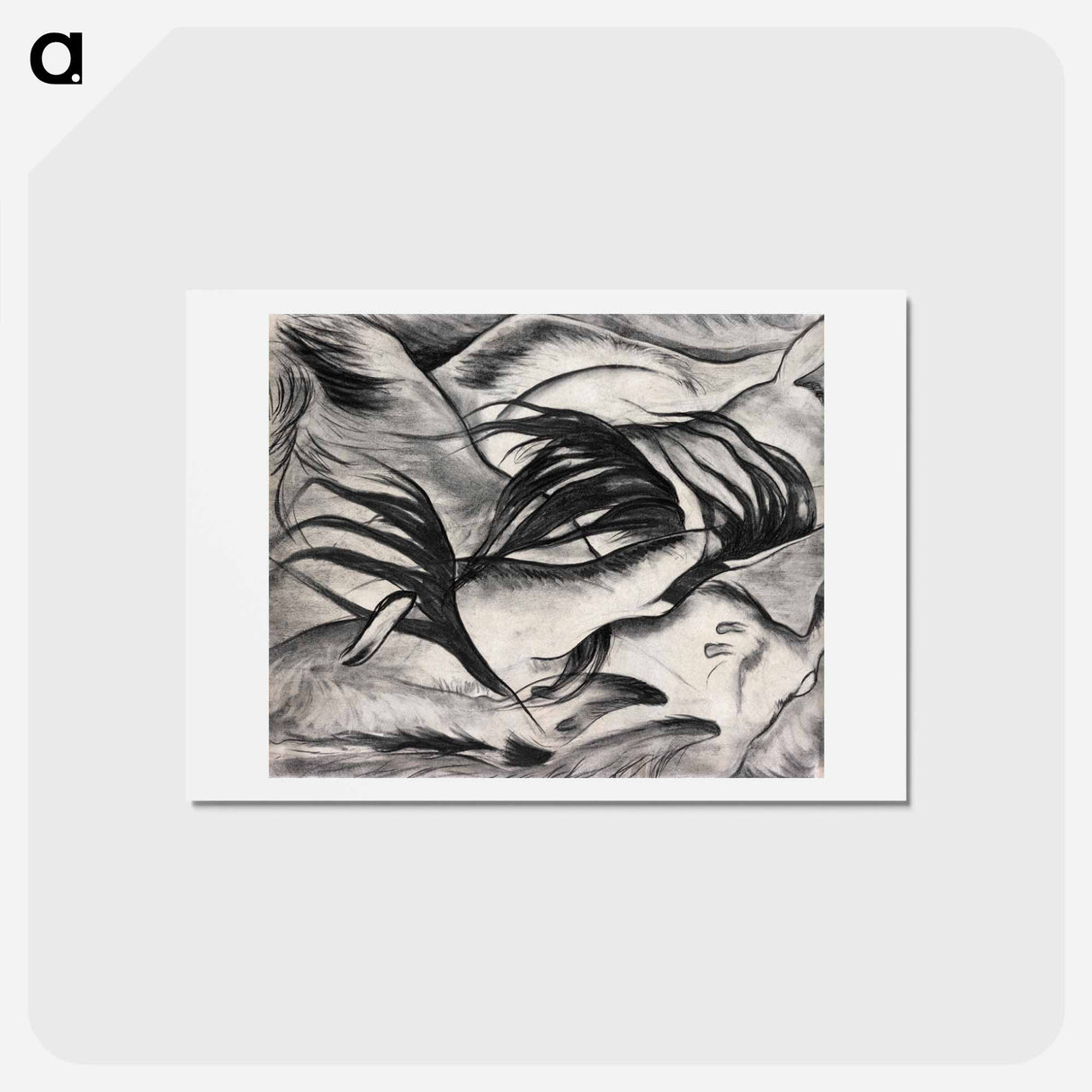 アートポストカード-Arthur Dove's Goats - アーサー ダヴ Postcard.