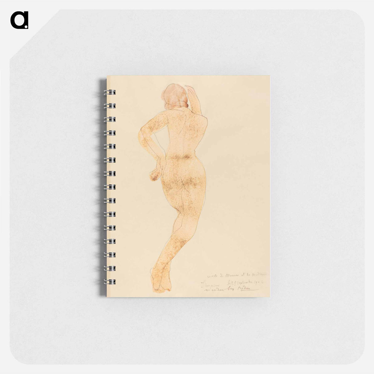 Rear View of Nude Female Figure in Action - オーギュスト ロダン Memo.