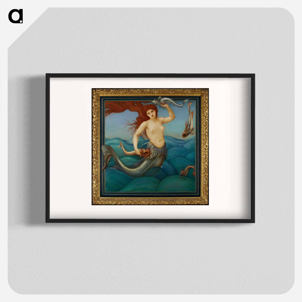 A Sea-Nymph - エドワード バーン ジョーンズ Poster.