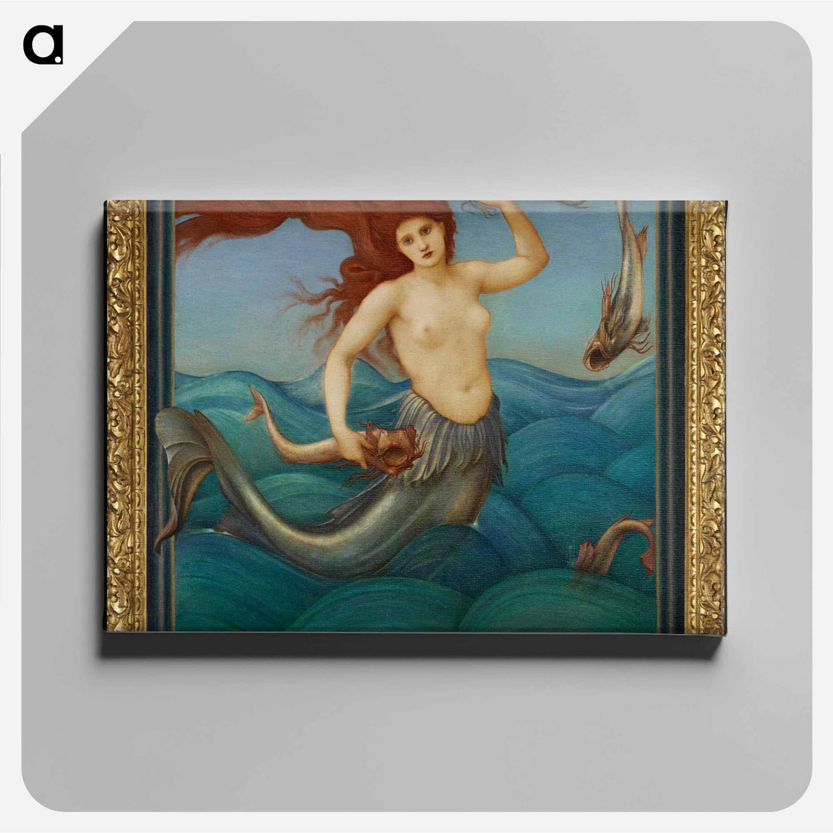A Sea-Nymph - エドワード バーン ジョーンズ Canvas.