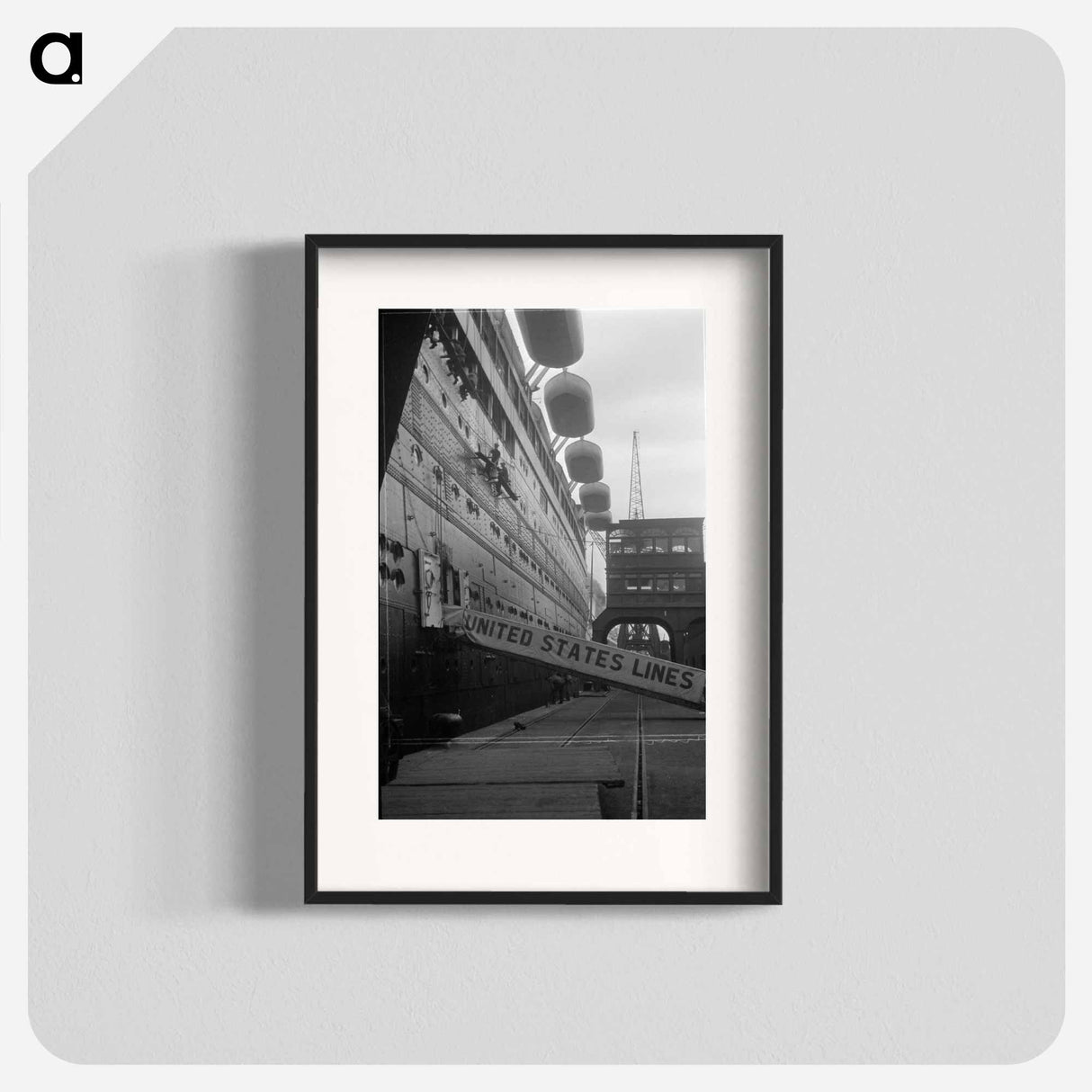 United States steamship at London wharf - エリック リー ジョンソン Poster.