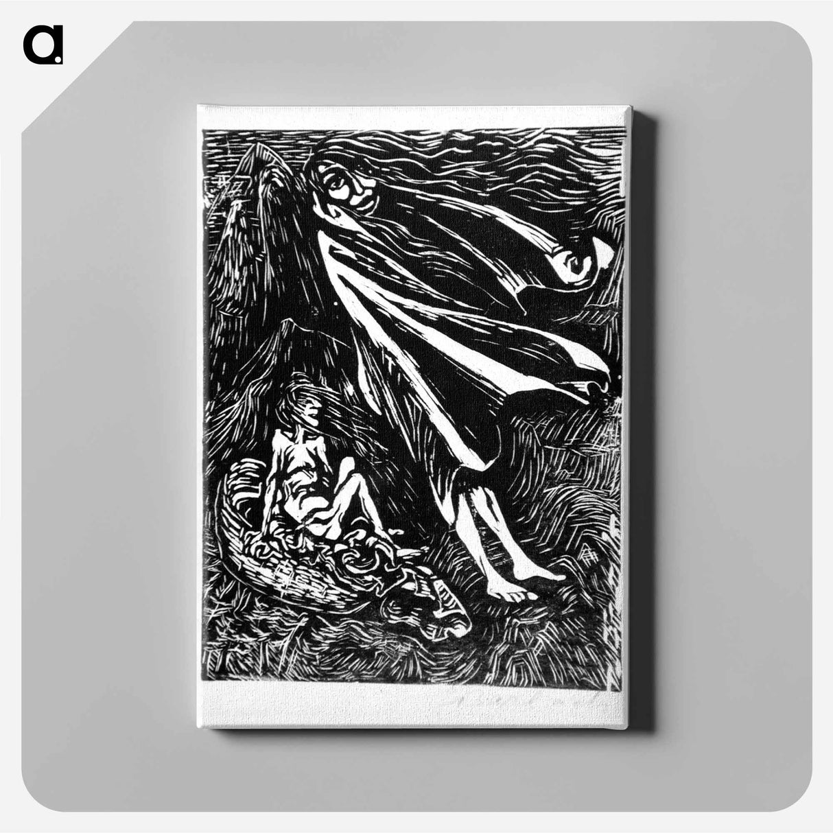 Witch's journey - エルンスト ハインリヒ バルラッハ Canvas.