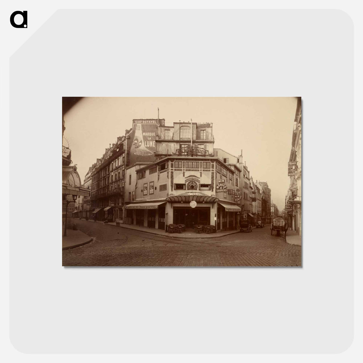 アートポストカード-Place Pigalle
- ウジェーヌ アジェ Postcard.