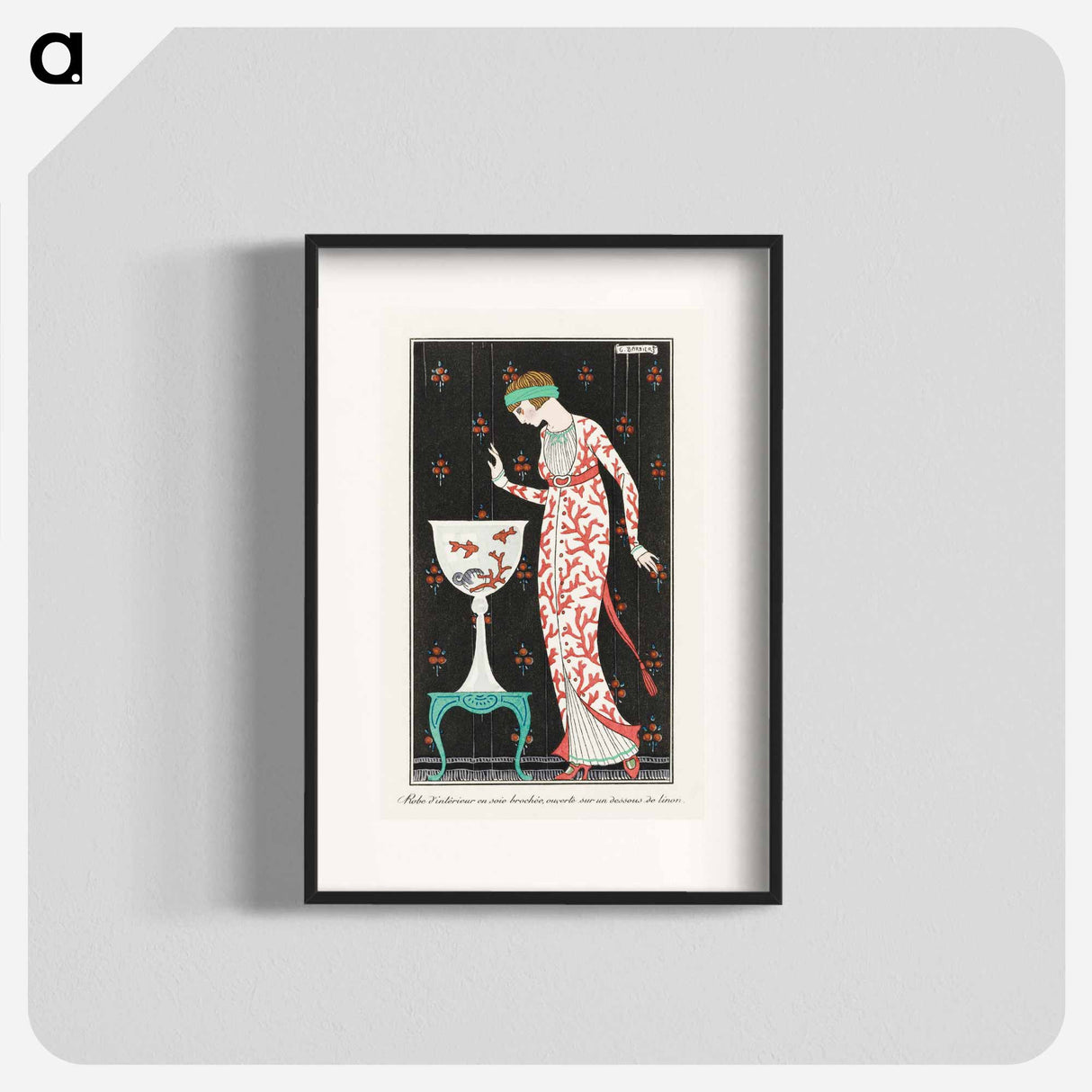 Costumes Parisiens: Grande robe du soir - ジョージ バービエ Poster.