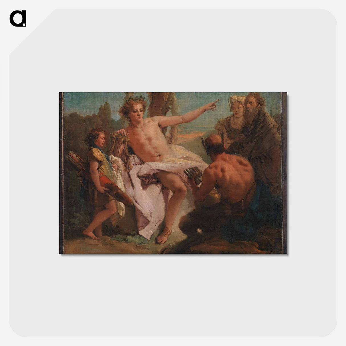 Apollo and Marsyas
- ジョバンニ バティスタ ティエポロ Postcard.