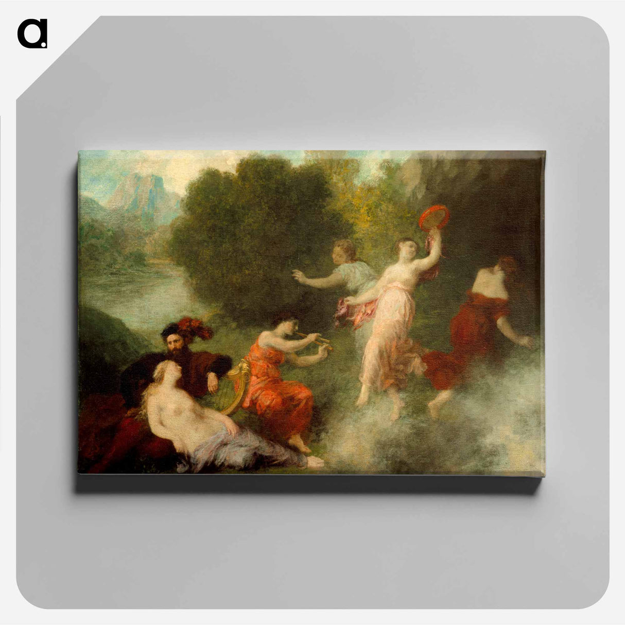 Tannhäuser on the Venusberg - アンリ ファンタン ラトゥール Canvas.