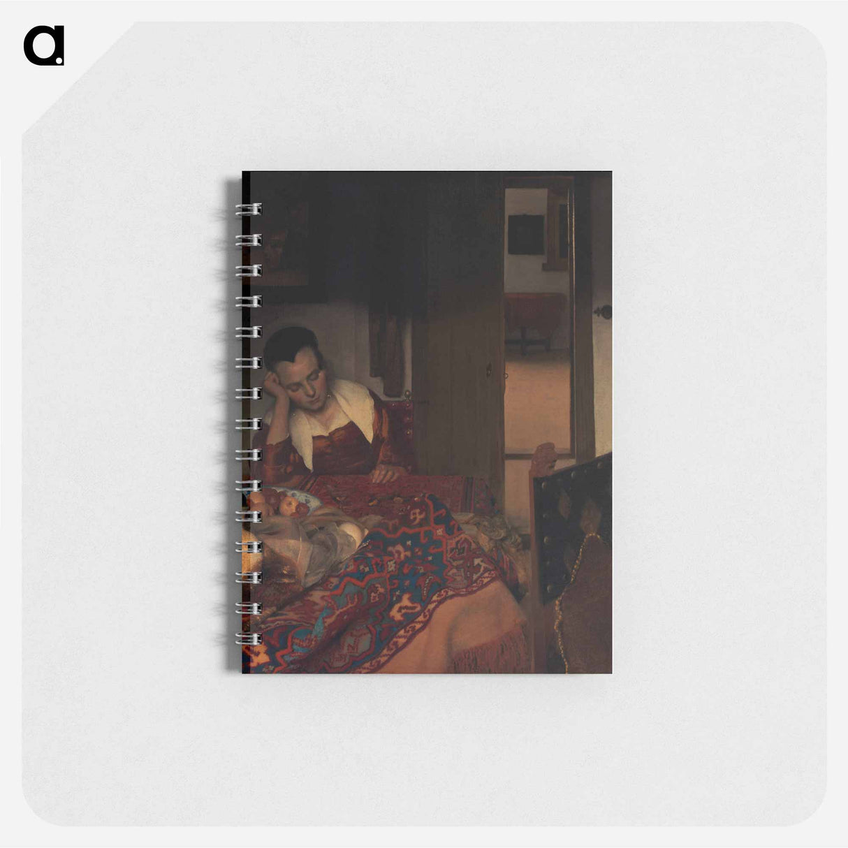 A Maid Asleep - ヨハネス フェルメール Memo.
