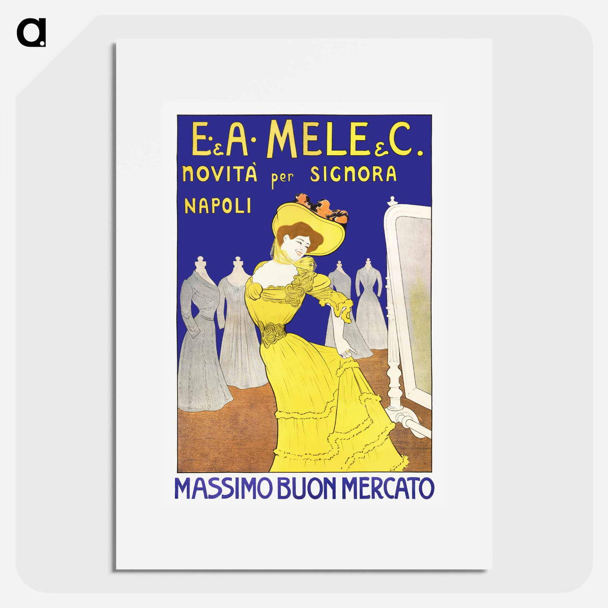 Massimo Buono mercato - Leonetto Cappiello Poster.