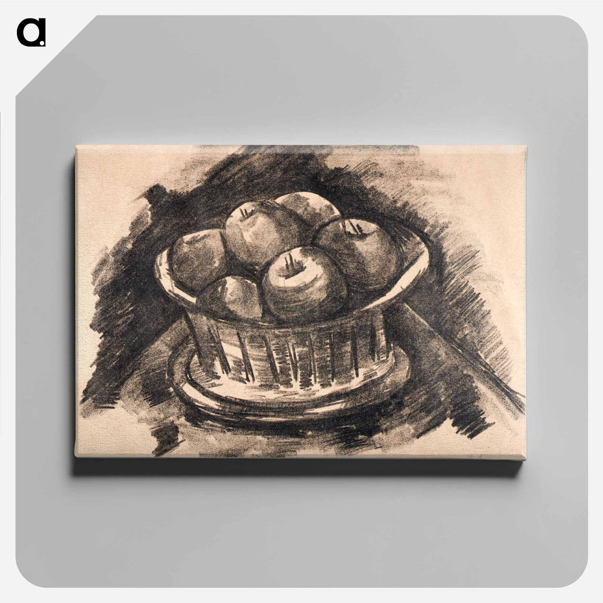 アートパネル-Apples in Basket - マースデン ハートリー Canvas.