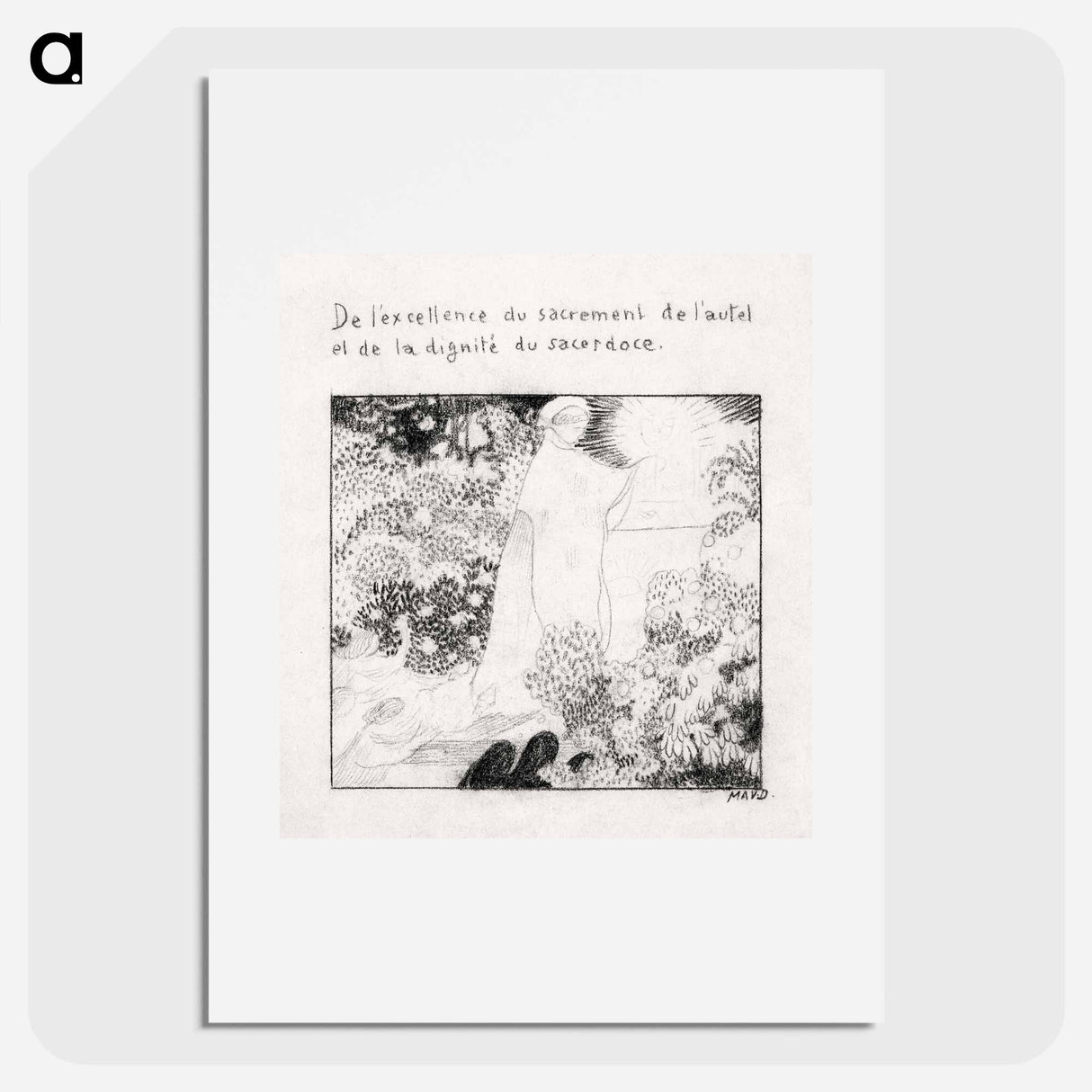 The excellence of the sacrament and the dignity of the priesthood - Maurice Denis Poster.